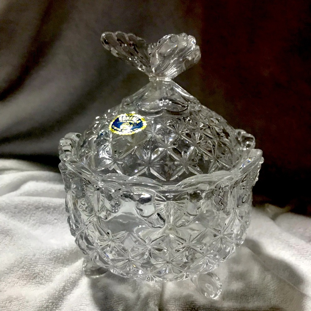 Cristal Bohemian butterfly jewelry box